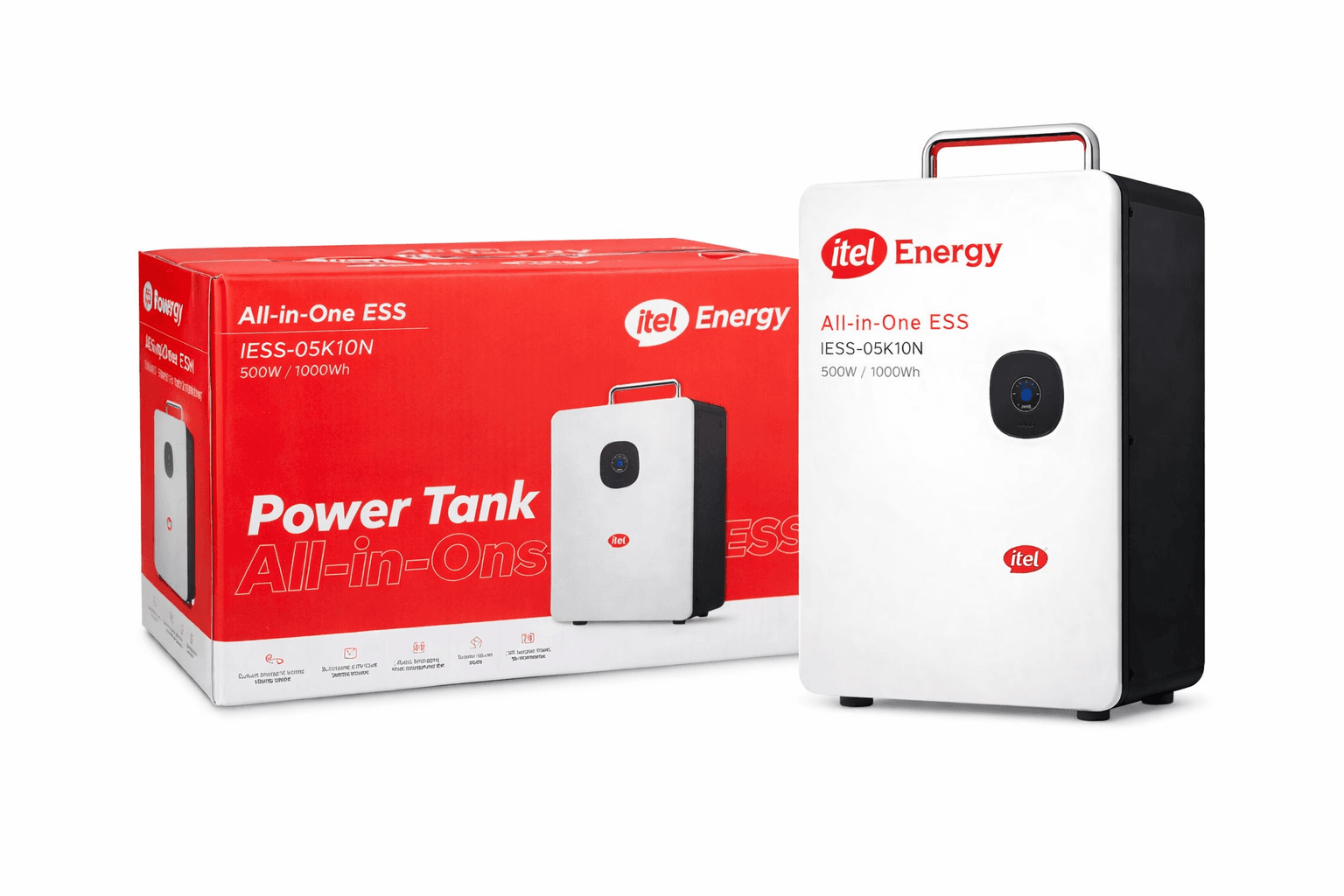 itel Power Tank All-in-One Solar System – 500W 1kWh Home Backup Power Station